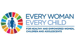 logo UN SDGS of United Nations Every Women Every Child